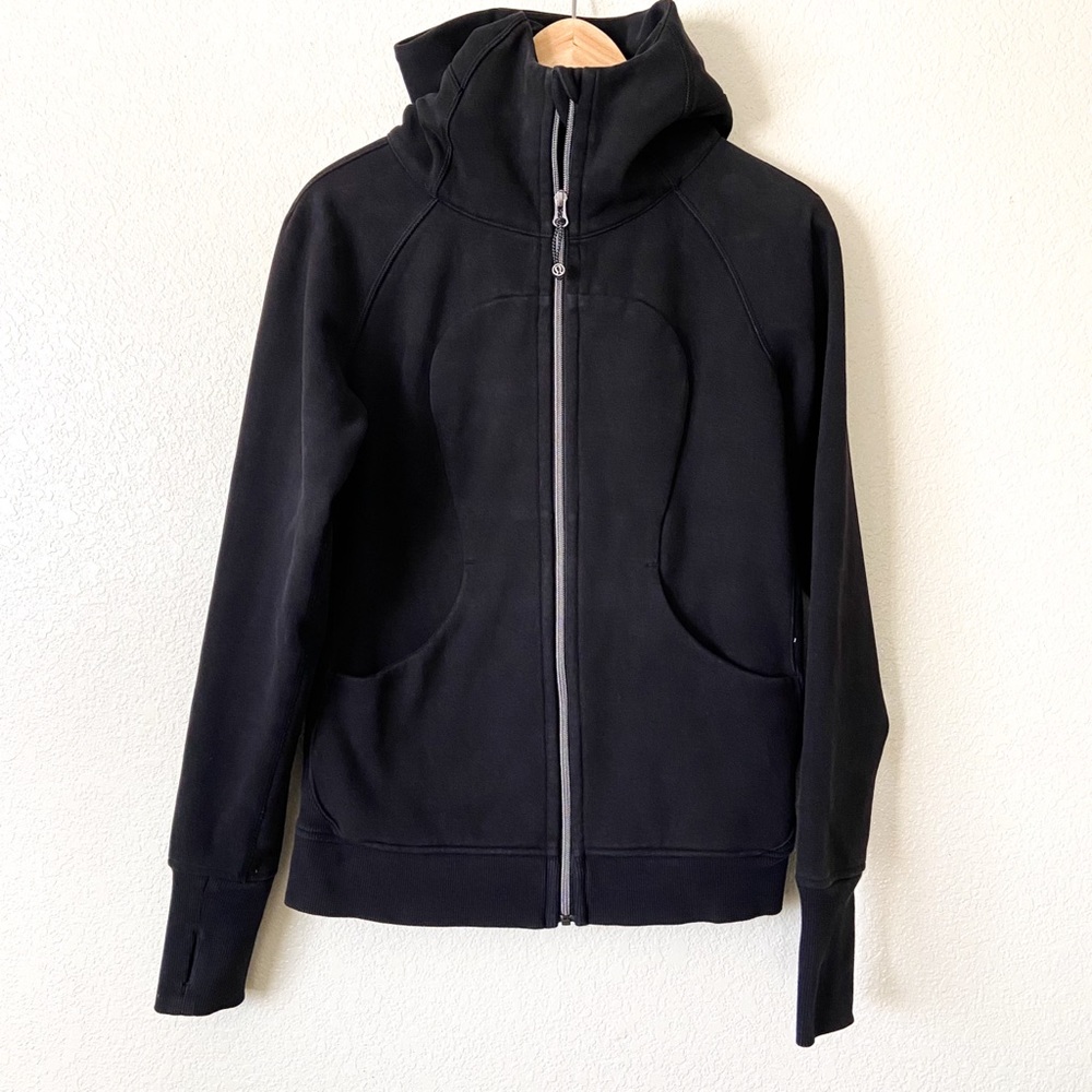 Lululemon Scuba Hoodie Black Jacket Size 8